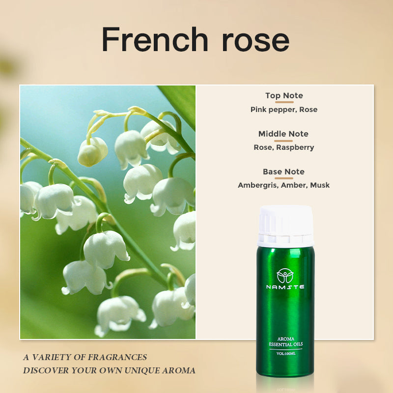 Namste Floral & Fruity Collection Series 100ml Essential Oil - Uplifting Floral & Refreshing Fruit Scents for Home and Office