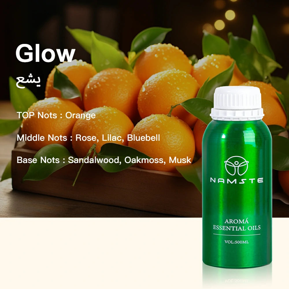 Namste Floral & Fruity 500ml Essential Oils - Fresh Floral & Sweet Fruit Scents for Home & Office