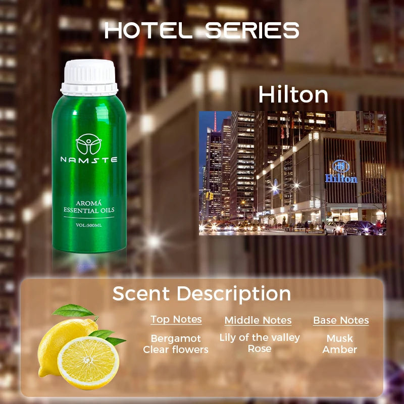 Namste Hotel Series Essential Oils 500ml - Premium Scents for Hotels, Spas & Luxury Spaces