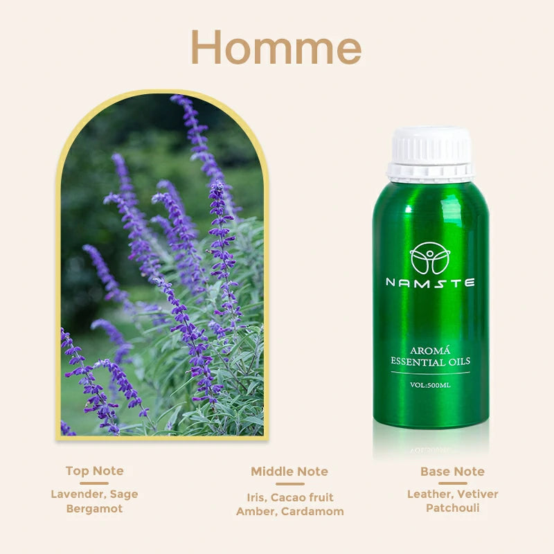 Namste Perfume Essential Oils 500ml Series - Create a Relaxing, Luxurious Ambience for Your Space