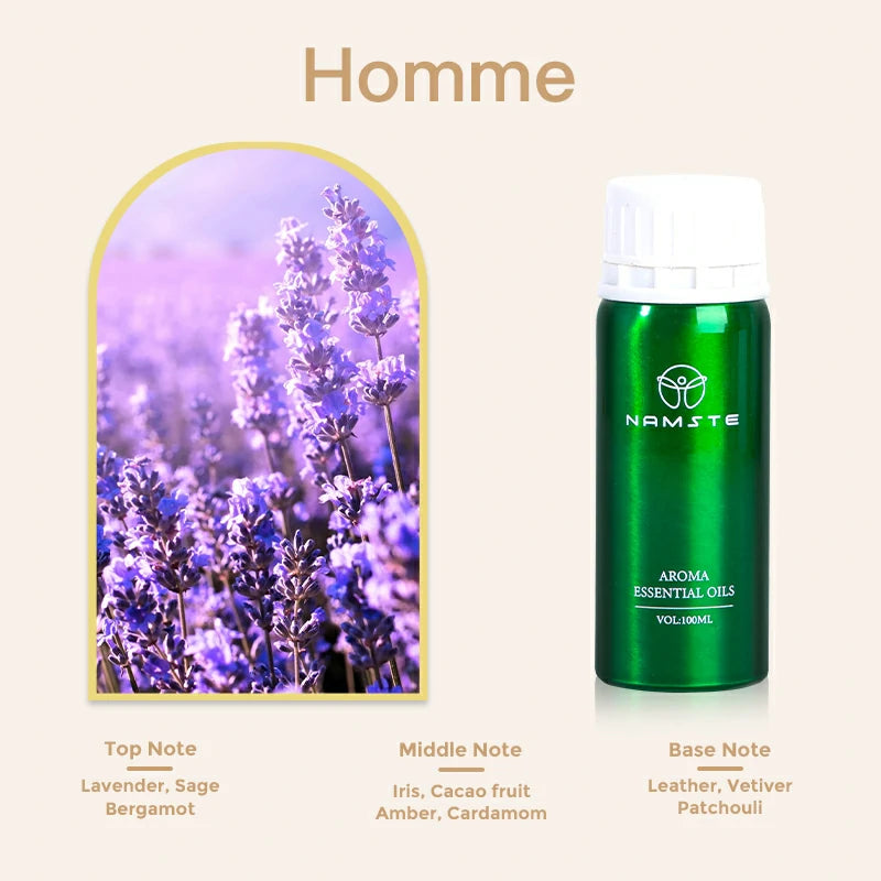Namste Perfume Essential Oils 100ml Series - Create a Relaxing, Luxurious Ambience for Your Space