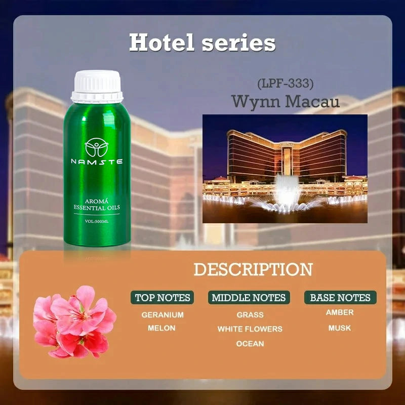 Namste Hotel Series Essential Oils 500ml - Premium Scents for Hotels, Spas & Luxury Spaces