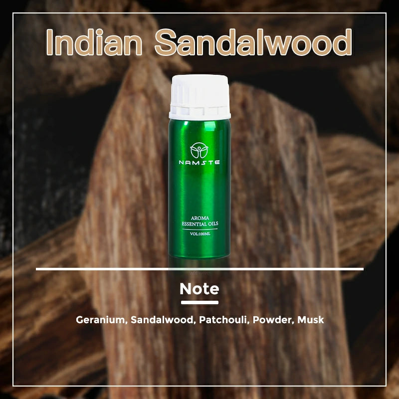 Namste Wooden Scent Series 100ml Essential Oil - Rich, Calming Wood Aromas for Diffusers
