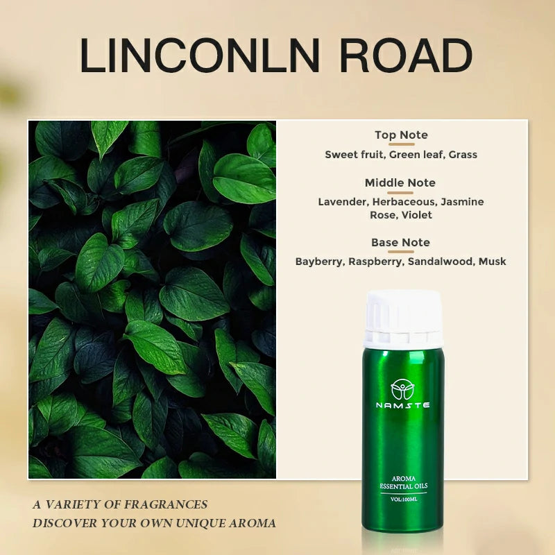 Namste Perfume Essential Oils 100ml Series - Luxurious Fragrances for Diffusers, Ideal for Home & Office Spaces