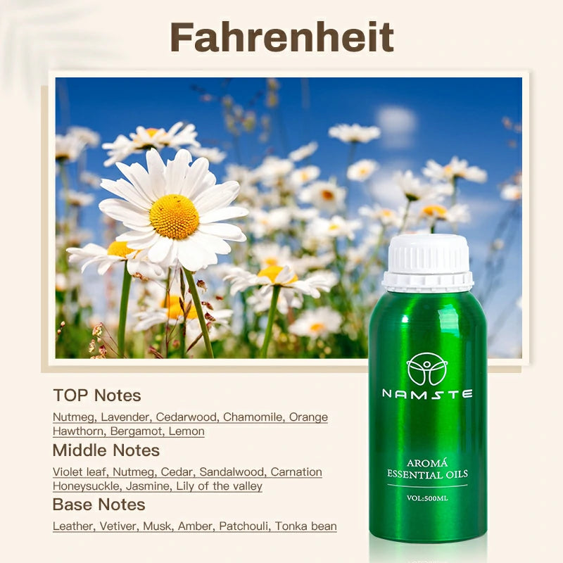 Namste Perfume Essential Oils 500ml Series - Create a Relaxing, Luxurious Ambience for Your Space