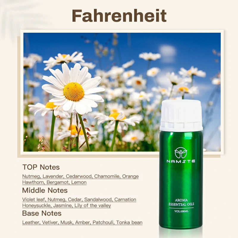 Namste Perfume Essential Oils 100ml Series - Create a Relaxing, Luxurious Ambience for Your Space