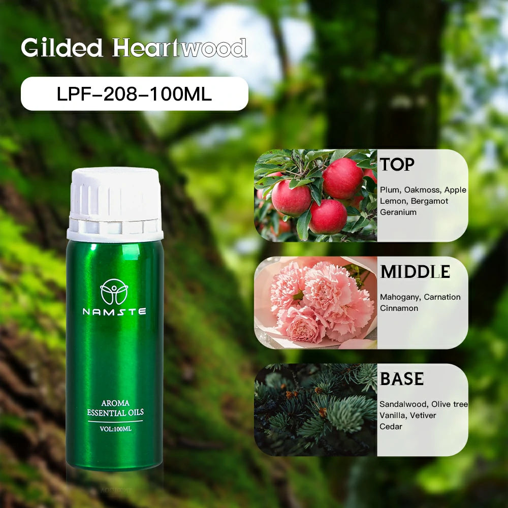 Namste Perfume Essential Oils 100ml Series - Luxurious Fragrances for Diffusers, Ideal for Home & Office Spaces