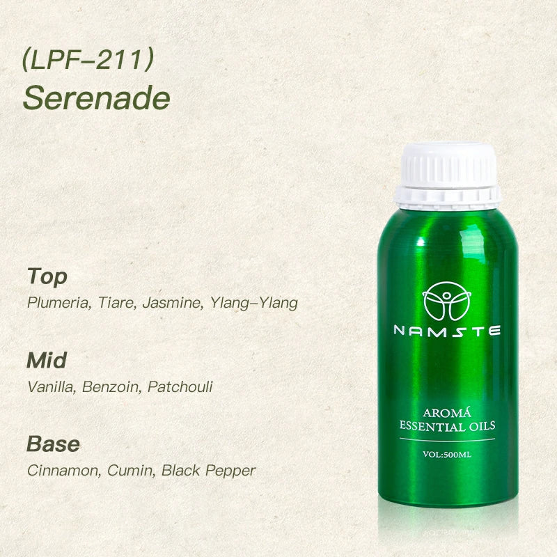 Namste Perfume Essential Oils 500ml Series - Luxurious Fragrances for Diffusers, Ideal for Home & Office Spaces