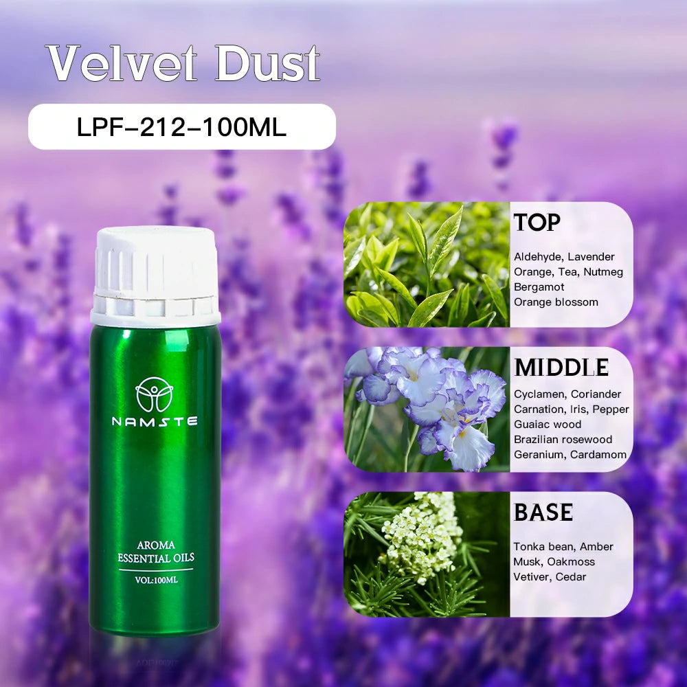 Namste Perfume Essential Oils 100ml Series - Luxurious Fragrances for Diffusers, Ideal for Home & Office Spaces