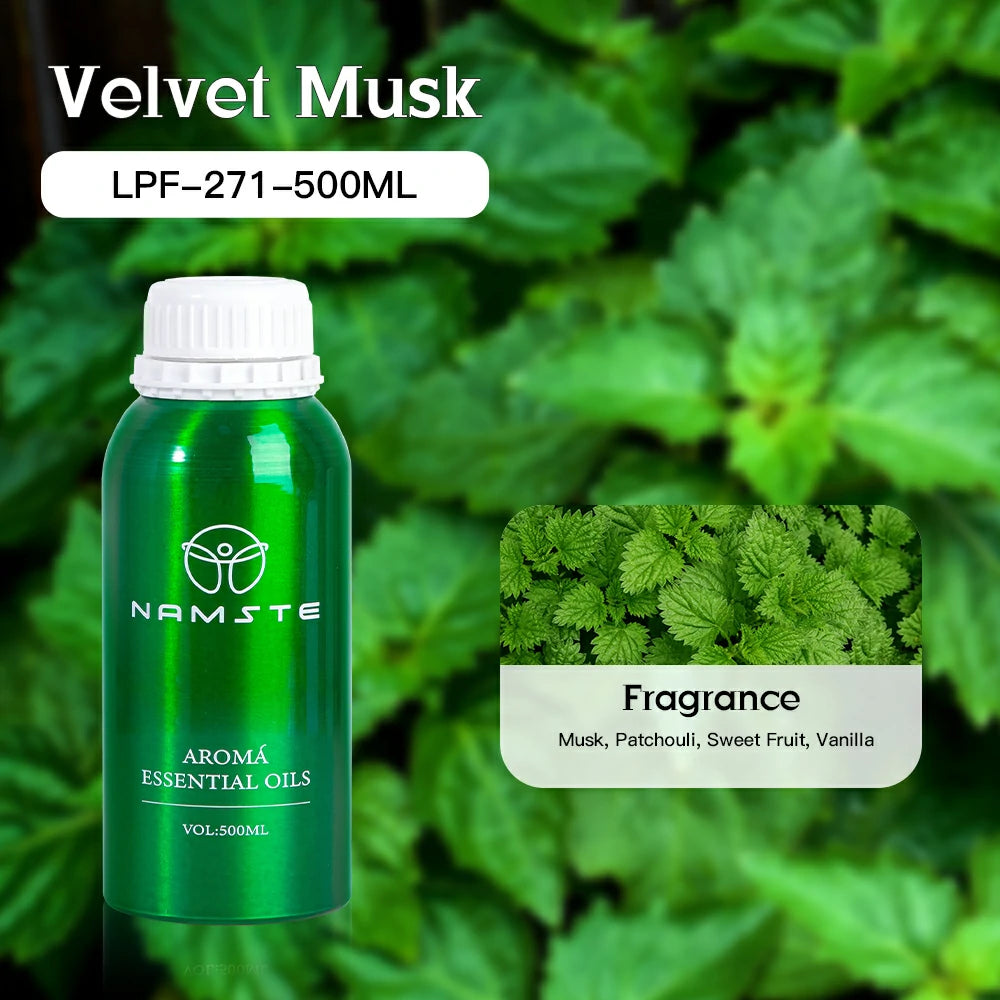 Namste Perfume Essential Oils 500ml Series - Luxurious Fragrances for Diffusers, Ideal for Home & Office Spaces