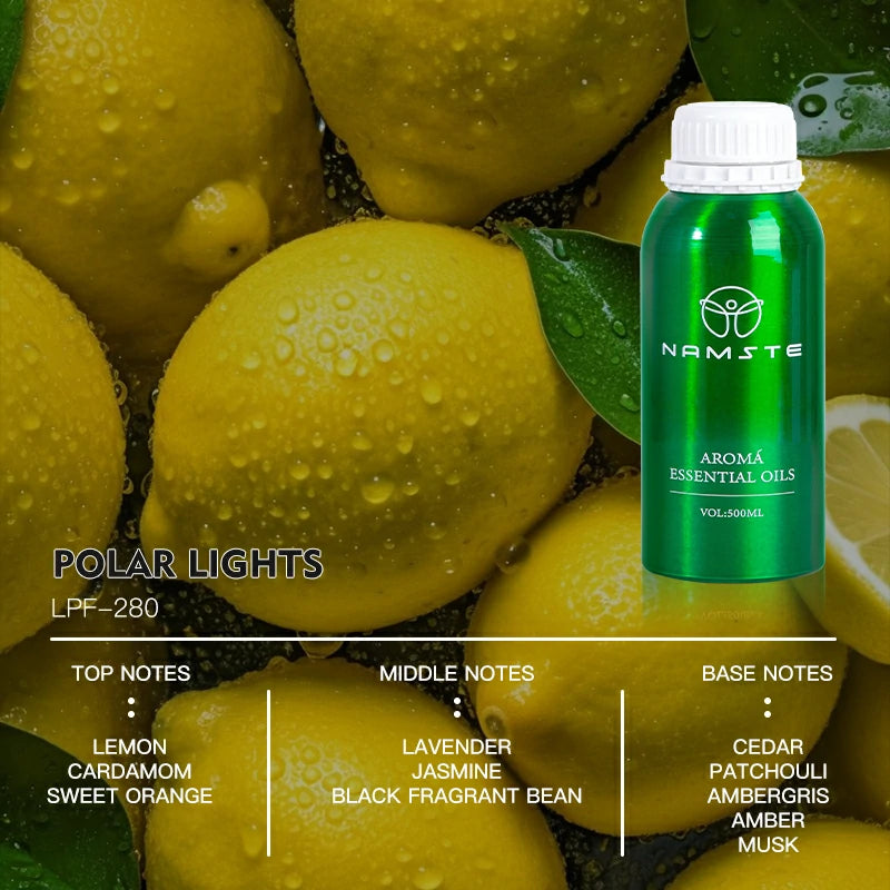 Namste Perfume Essential Oils 500ml Series - Luxurious Fragrances for Diffusers, Ideal for Home & Office Spaces