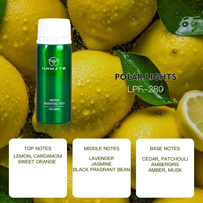 Namste Perfume Essential Oils 100ml Series - Luxurious Fragrances for Diffusers, Ideal for Home & Office Spaces