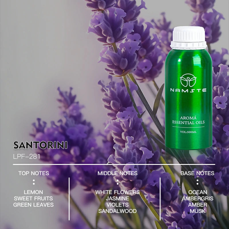 Namste Perfume Essential Oils 500ml Series - Luxurious Fragrances for Diffusers, Ideal for Home & Office Spaces