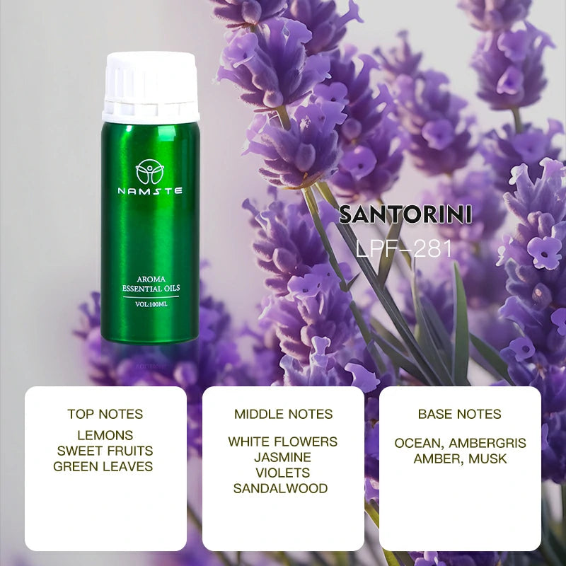 Namste Perfume Essential Oils 100ml Series - Luxurious Fragrances for Diffusers, Ideal for Home & Office Spaces