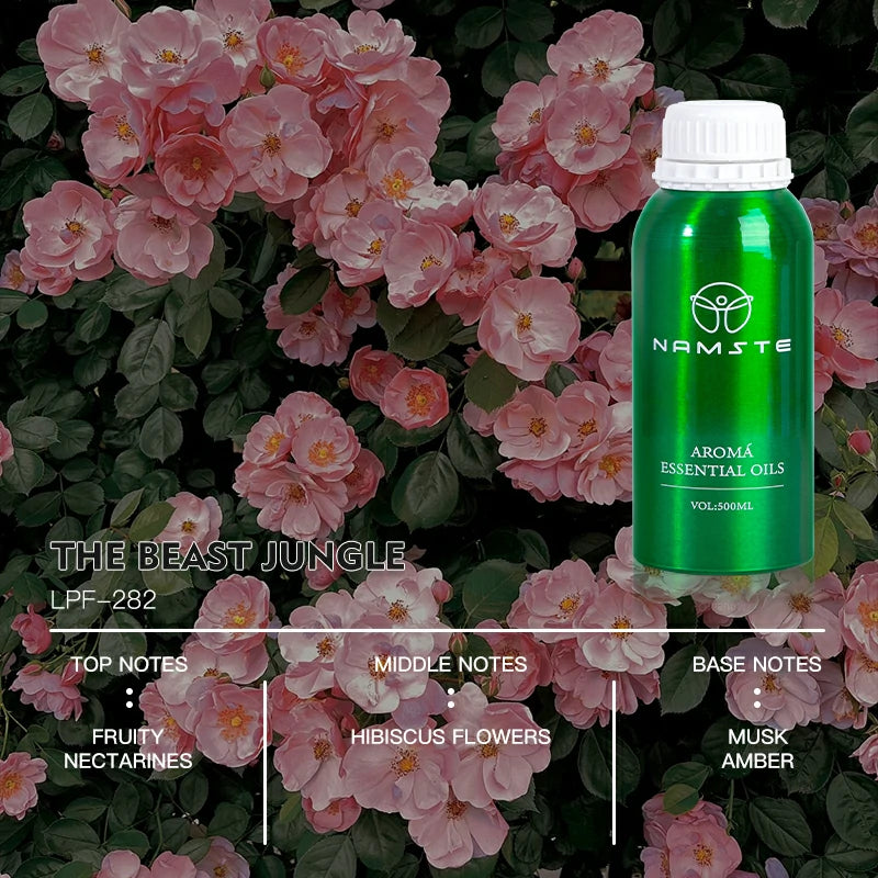 Namste Perfume Essential Oils 500ml Series - Luxurious Fragrances for Diffusers, Ideal for Home & Office Spaces