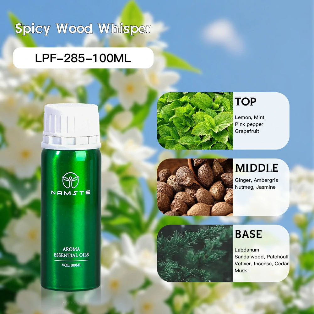 Namste Perfume Essential Oils 100ml Series - Create a Relaxing, Luxurious Ambience for Your Space