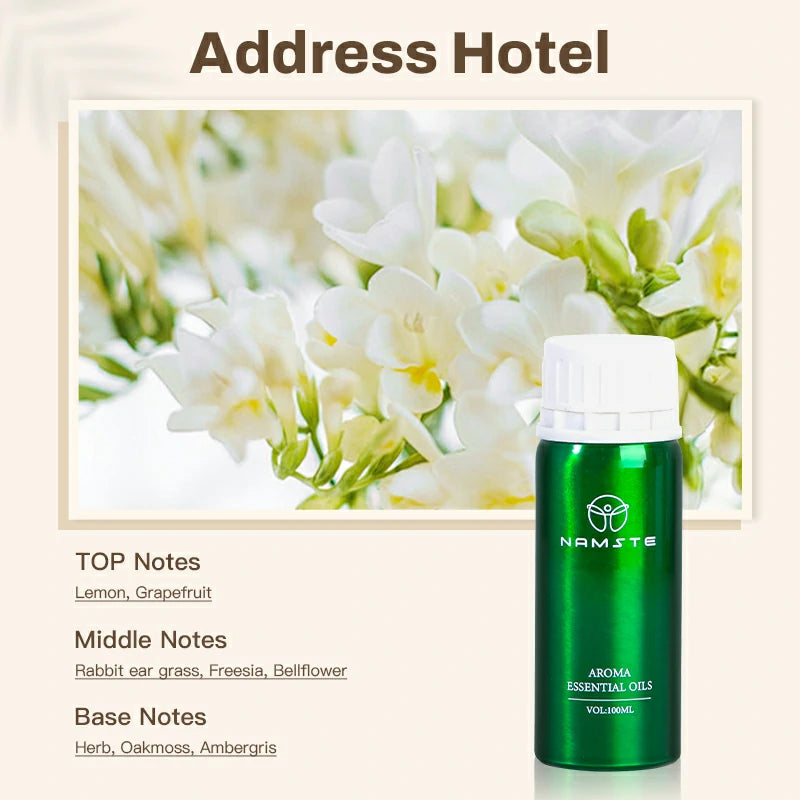 Namste Hotel Series Essential Oils 100ml - Premium Scents for Hotels, Spas & Luxury Spaces