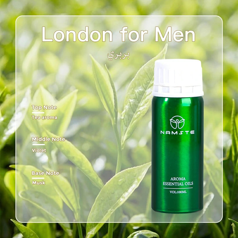 Namste Perfume Essential Oils 100ml Series - Luxurious Fragrances for Diffusers, Ideal for Home & Office Spaces