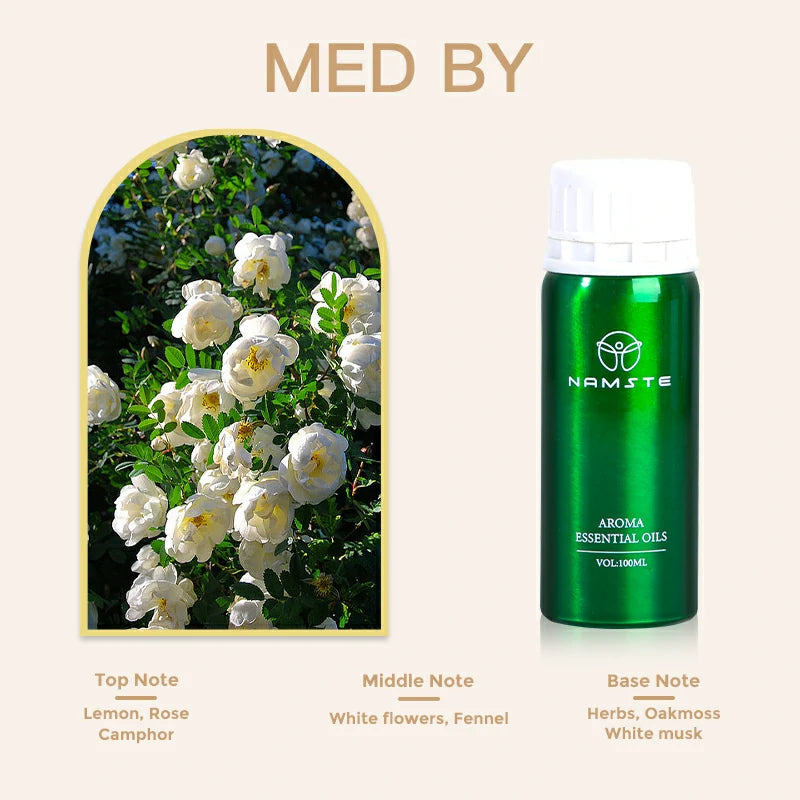 Namste Perfume Essential Oils 100ml Series - Create a Relaxing, Luxurious Ambience for Your Space
