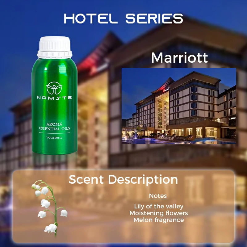 Namste Hotel Series Essential Oils 500ml - Premium Scents for Hotels, Spas & Luxury Spaces