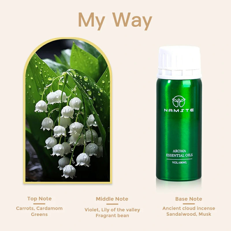Namste Perfume Essential Oils 100ml Series - Create a Relaxing, Luxurious Ambience for Your Space