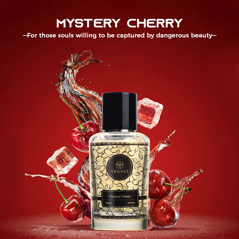Mystery Cherry Perfume – Long-Lasting Floral Oriental Scent, Unisex Body Spray, Perfect Gift