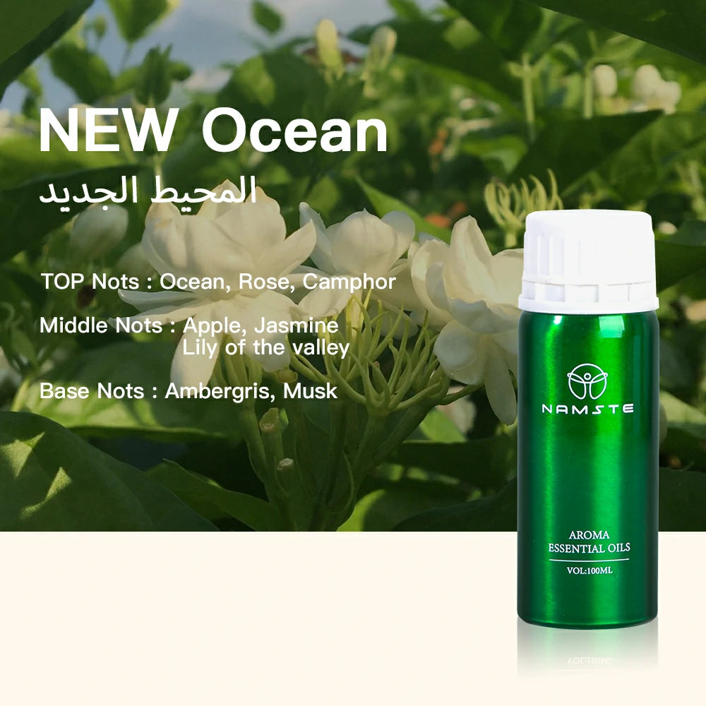 Namste Floral & Fruity 100ml Essential Oils - Fresh Floral & Sweet Fruit Scents for Home & Office