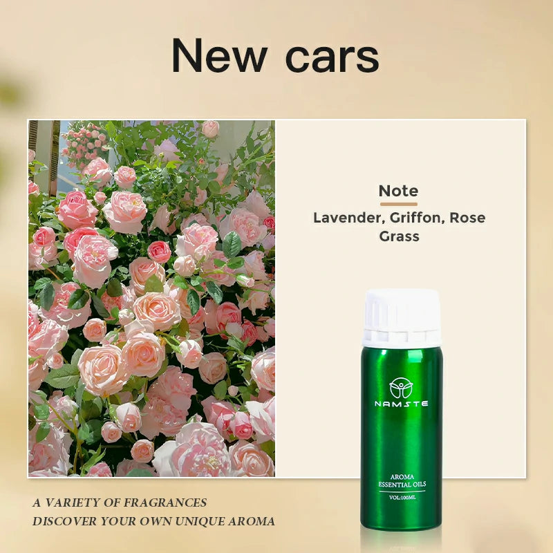 Namste Perfume Essential Oils 100ml Series - Luxurious Fragrances for Diffusers, Ideal for Home & Office Spaces