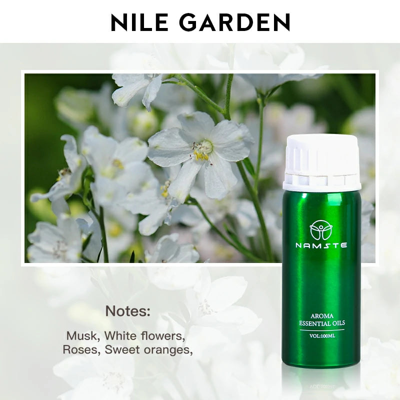 Namste Perfume Essential Oils 100ml Series - Luxurious Fragrances for Diffusers, Ideal for Home & Office Spaces
