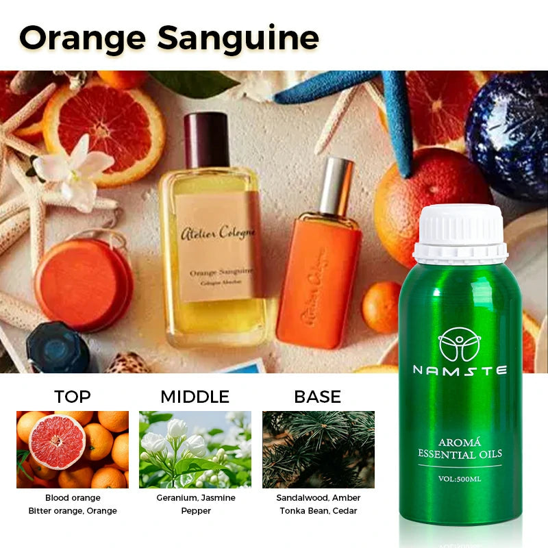 Namste Perfume Essential Oils 500ml Series - Create a Relaxing, Luxurious Ambience for Your Space