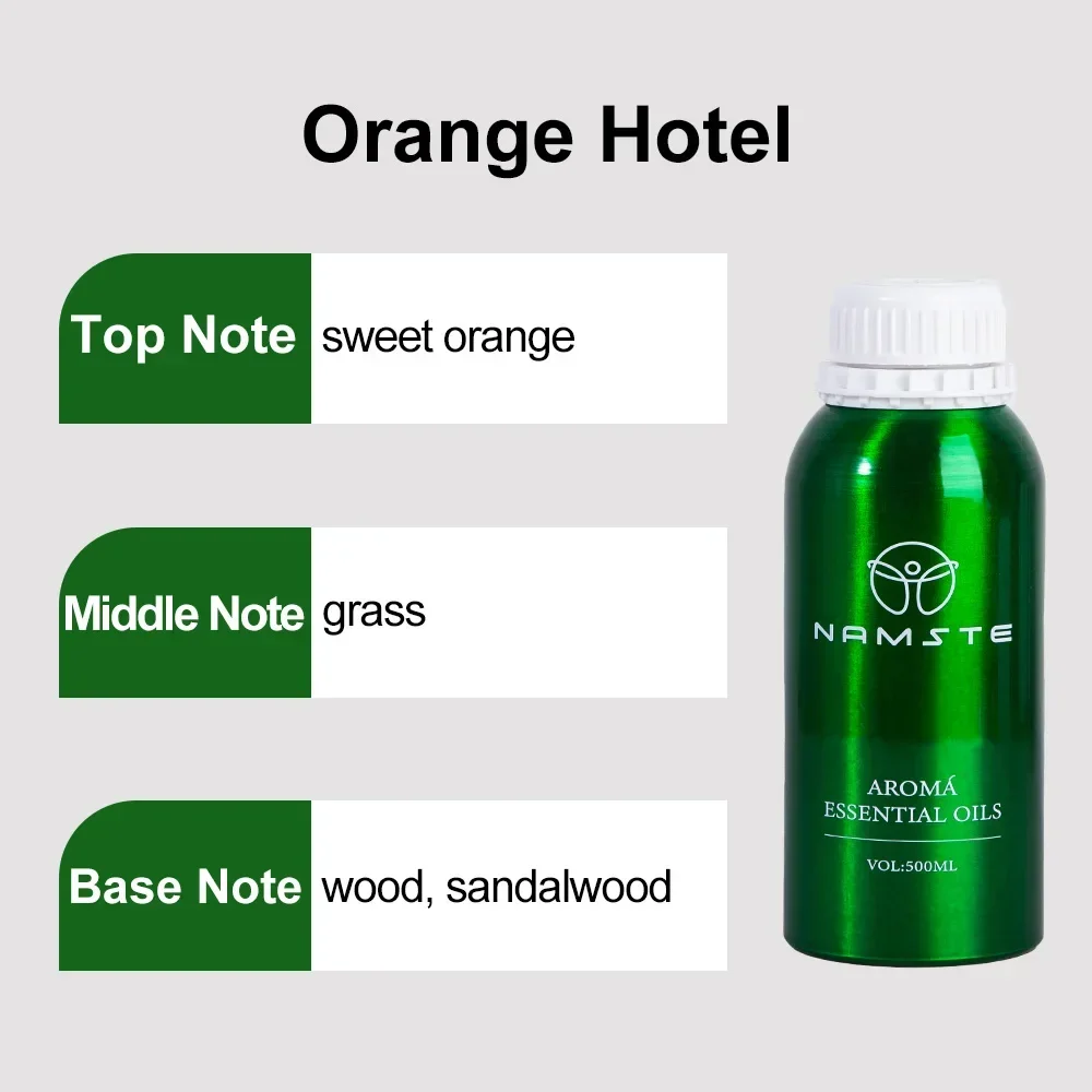 500ML Essential Oils for Aroma Diffuser – Room Air Freshener for Hotels and Home