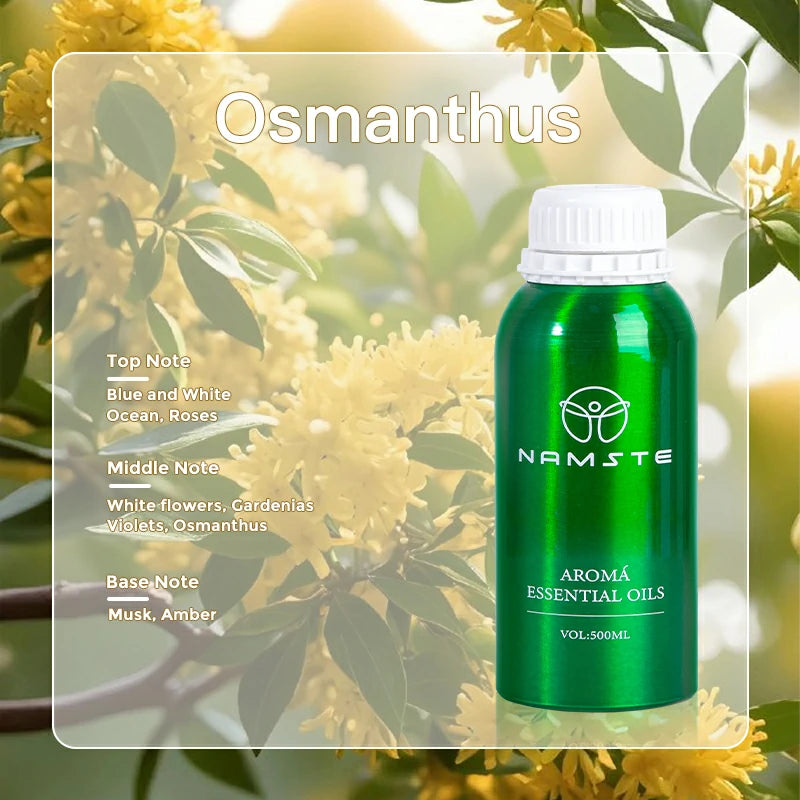 Namste Floral & Fruity Collection Series 500ml Essential Oil - Uplifting Floral & Refreshing Fruit Scents for Home and Office