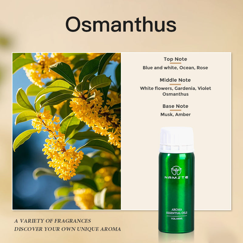 Namste Floral & Fruity Collection Series 100ml Essential Oil - Uplifting Floral & Refreshing Fruit Scents for Home and Office