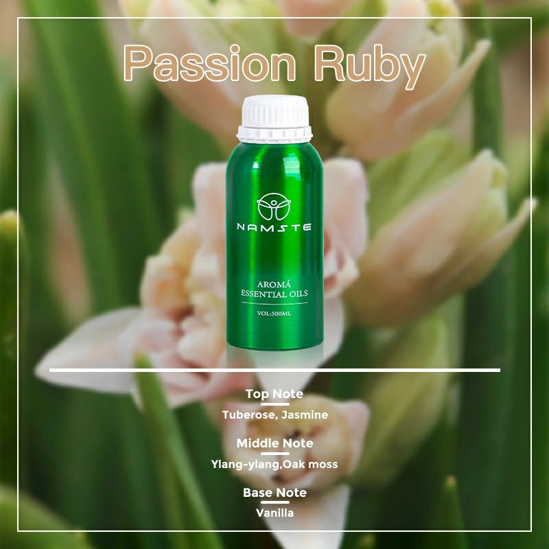 Namste Perfume Essential Oils 500ml Series - Luxurious Fragrances for Diffusers, Ideal for Home & Office Spaces
