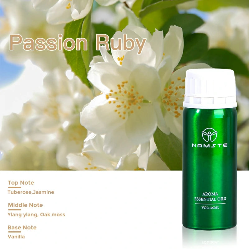 Namste Perfume Essential Oils 100ml Series - Luxurious Fragrances for Diffusers, Ideal for Home & Office Spaces