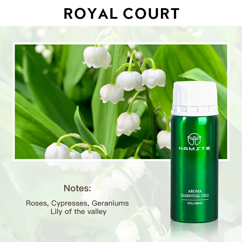 Namste Perfume Essential Oils 100ml Series - Luxurious Fragrances for Diffusers, Ideal for Home & Office Spaces