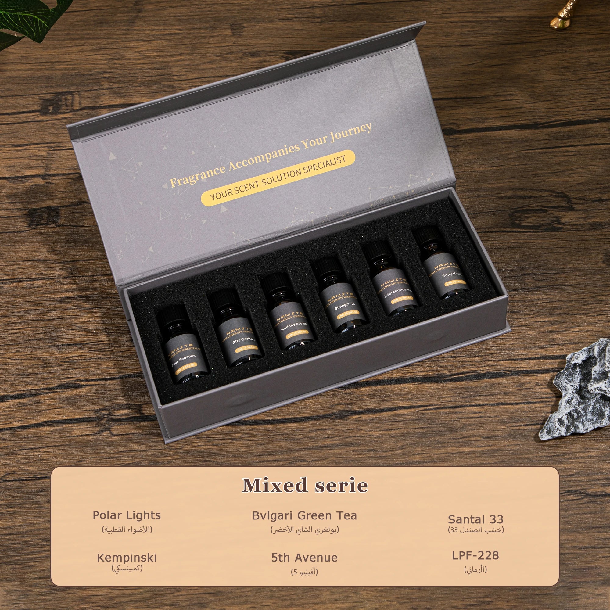 Luxury Car Air Freshener Oils 6-Pack – Premium 10ML Hotel Collection Scents for Diffusers & Humidifiers