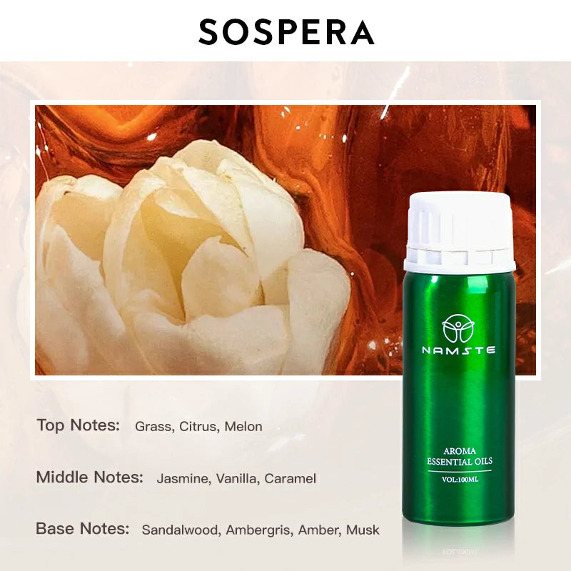 Namste Perfume Essential Oils 100ml Series - Create a Relaxing, Luxurious Ambience for Your Space