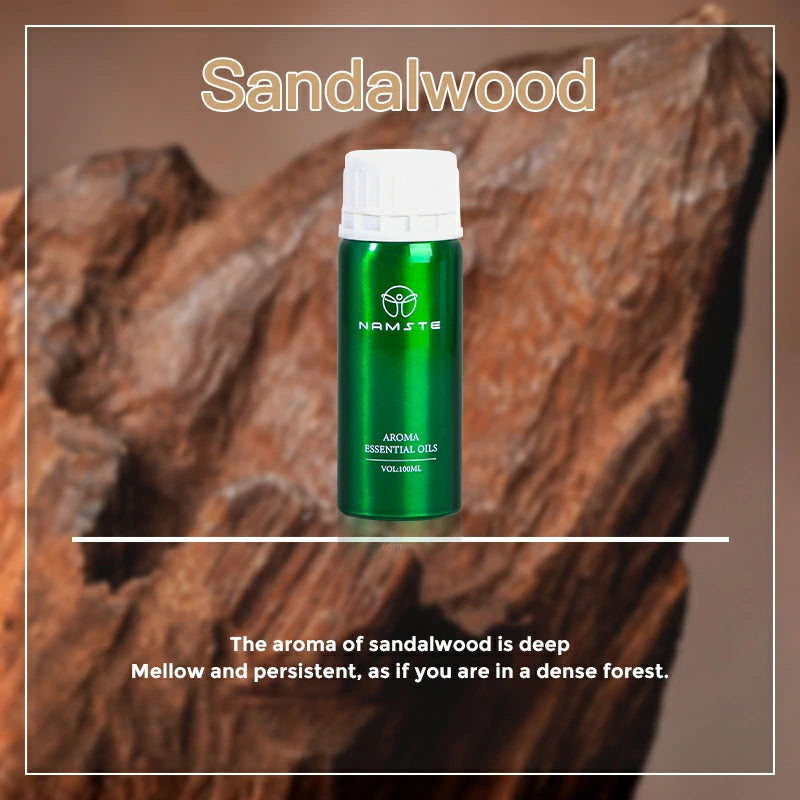 Namste Wooden Scent Series 100ml Essential Oil - Rich, Calming Wood Aromas for Diffusers