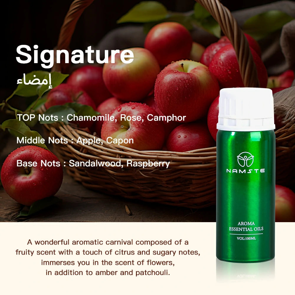 Namste Floral & Fruity 100ml Essential Oils - Fresh Floral & Sweet Fruit Scents for Home & Office