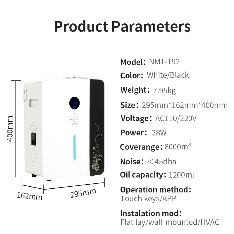 Namste Smart Aroma Diffuser – WiFi & Touch Control for Commercial Spaces