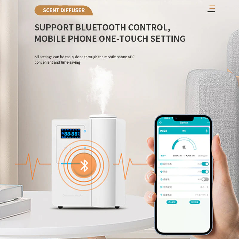 Namste Smart Aroma Diffuser – Bluetooth & Touch Control for Large Coverage