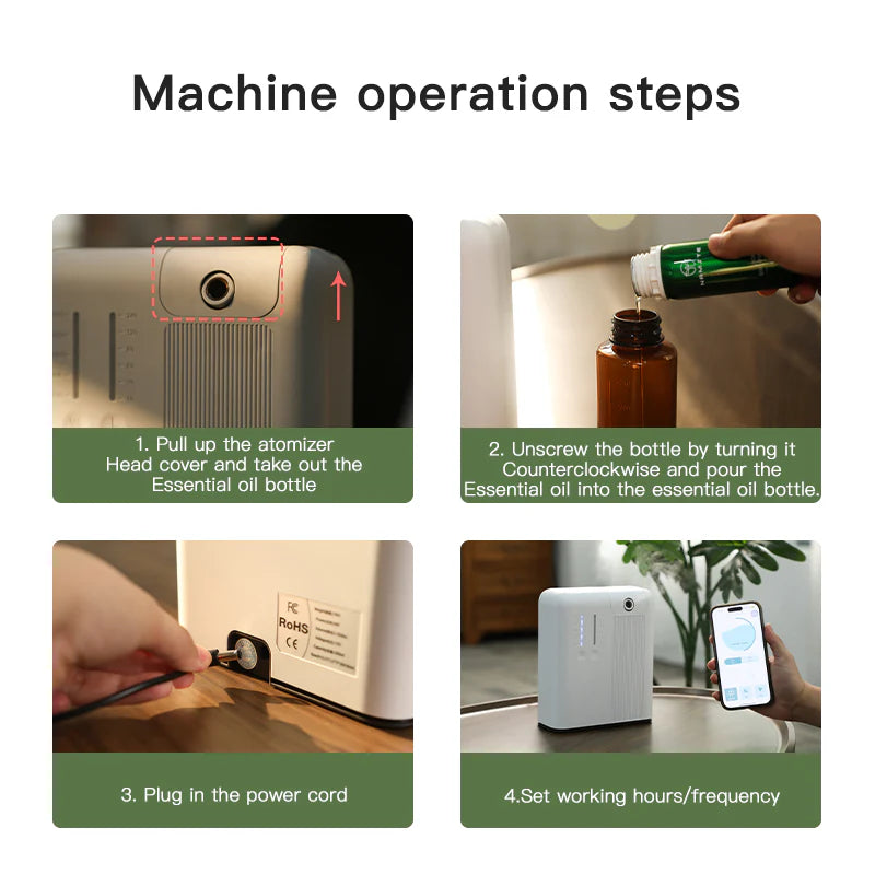 Namste Square Aroma Diffuser – Bluetooth & LED (In Stock)