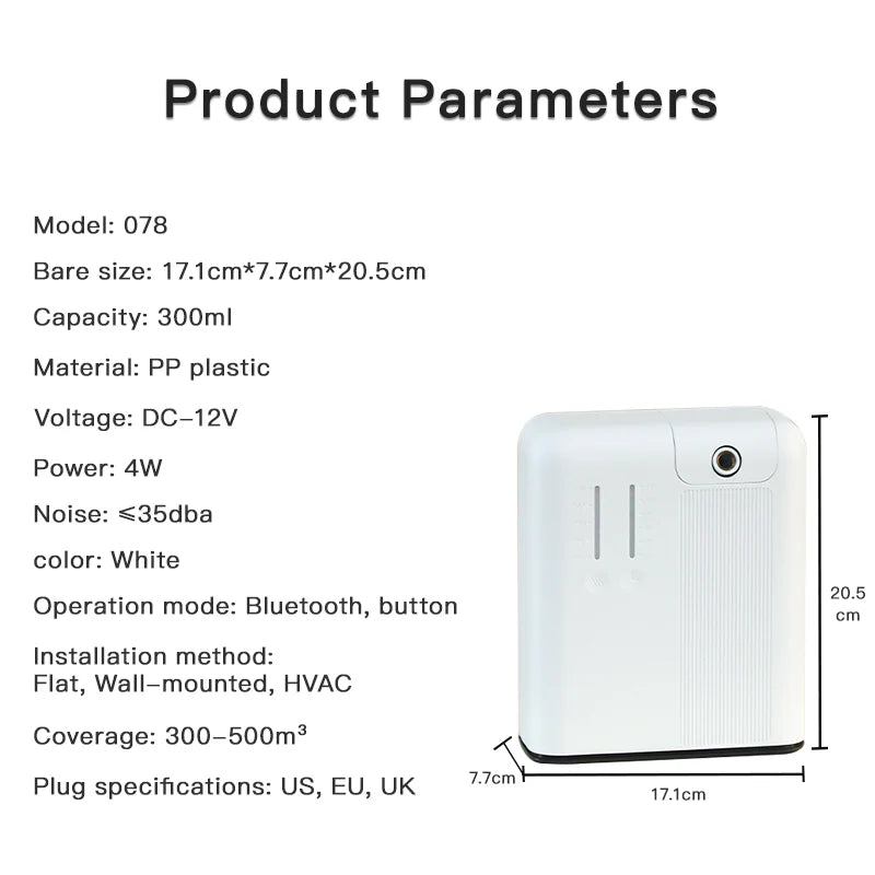 Namste Square Aroma Diffuser – Compact & Elegant with LED Light