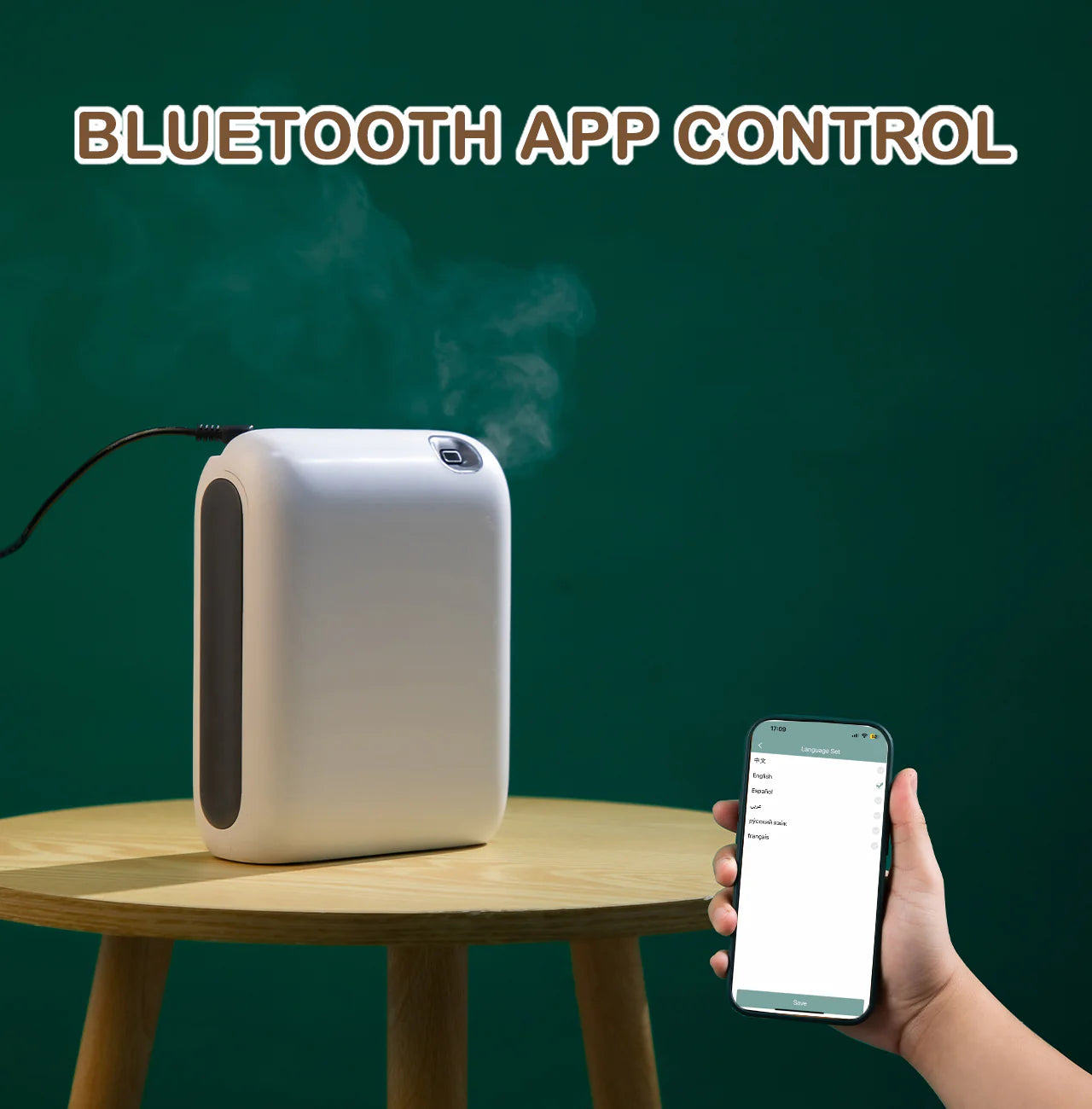 Namste Square Aroma Diffuser – Bluetooth Control & Energy Saving