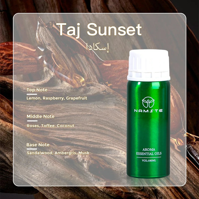Namste Perfume Essential Oils 100ml Series - Luxurious Fragrances for Diffusers, Ideal for Home & Office Spaces