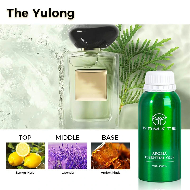 Namste Perfume Essential Oils 500ml Series - Luxurious Fragrances for Diffusers, Ideal for Home & Office Spaces