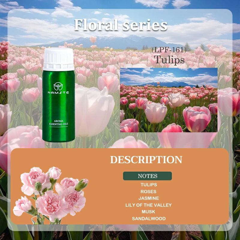 Namste Floral & Fruity 100ml Essential Oils - Fresh Floral & Sweet Fruit Scents for Home & Office