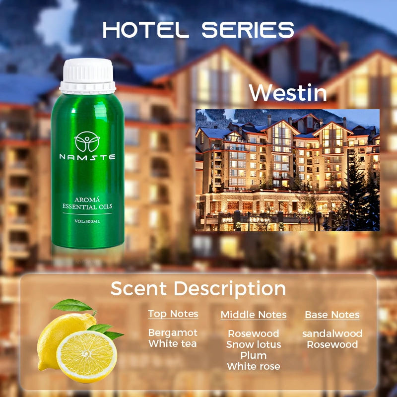 Namste Hotel Series Essential Oils 500ml - Premium Scents for Hotels, Spas & Luxury Spaces