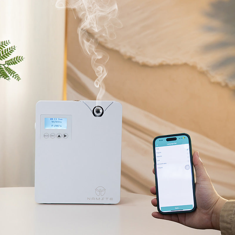 WiFi & Bluetooth Essential Oil Diffuser – Smart, Silent Aroma Diffuser for Small Spaces, 400m³ Coverage